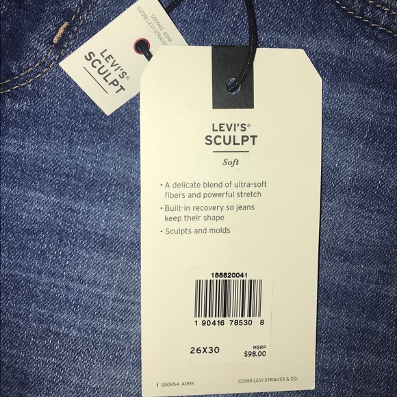 Levi’s 721 Distressed High Rise Skinny Jeans - Picture 7 of 8